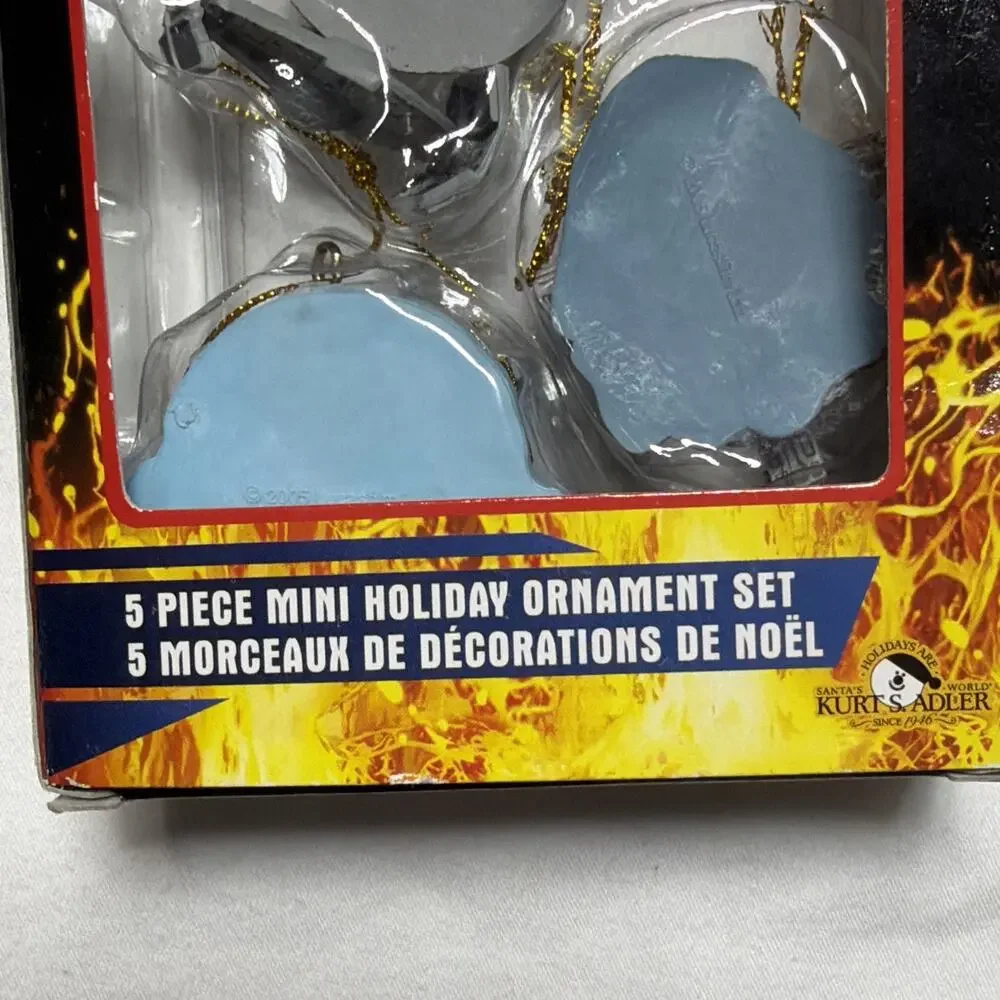 Star Wars 2005 KURT ADLER Mini Holiday Ornament Set - New In Damaged Box